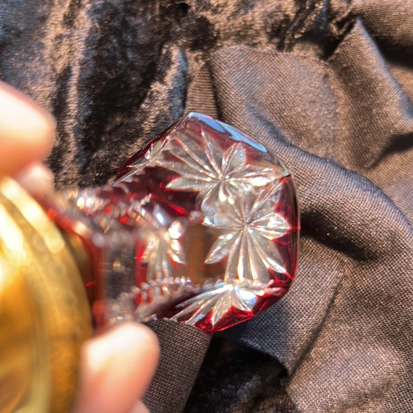 RARE authentic Faberge ruby red bottle stopper - Picture 13 of 14